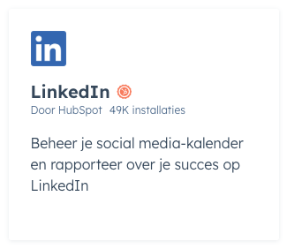 HubSpot LinkedIn integratie