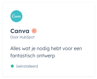 HubSpot canva integratie