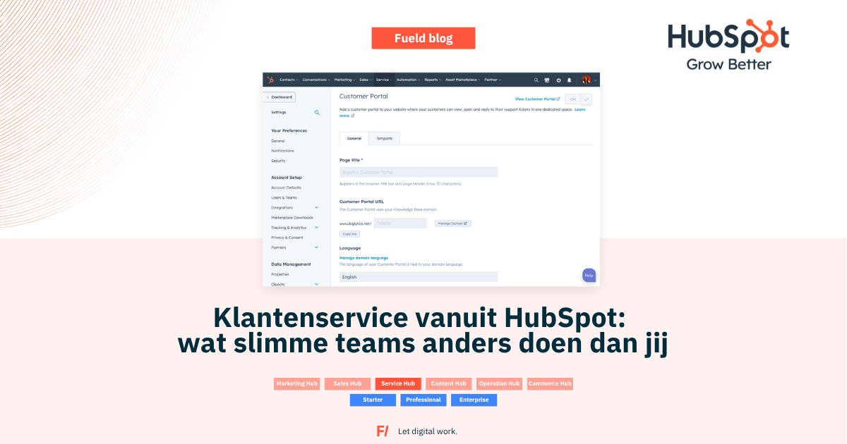 Klantenservice HubSpot: wat slimme teams anders doen dan jij