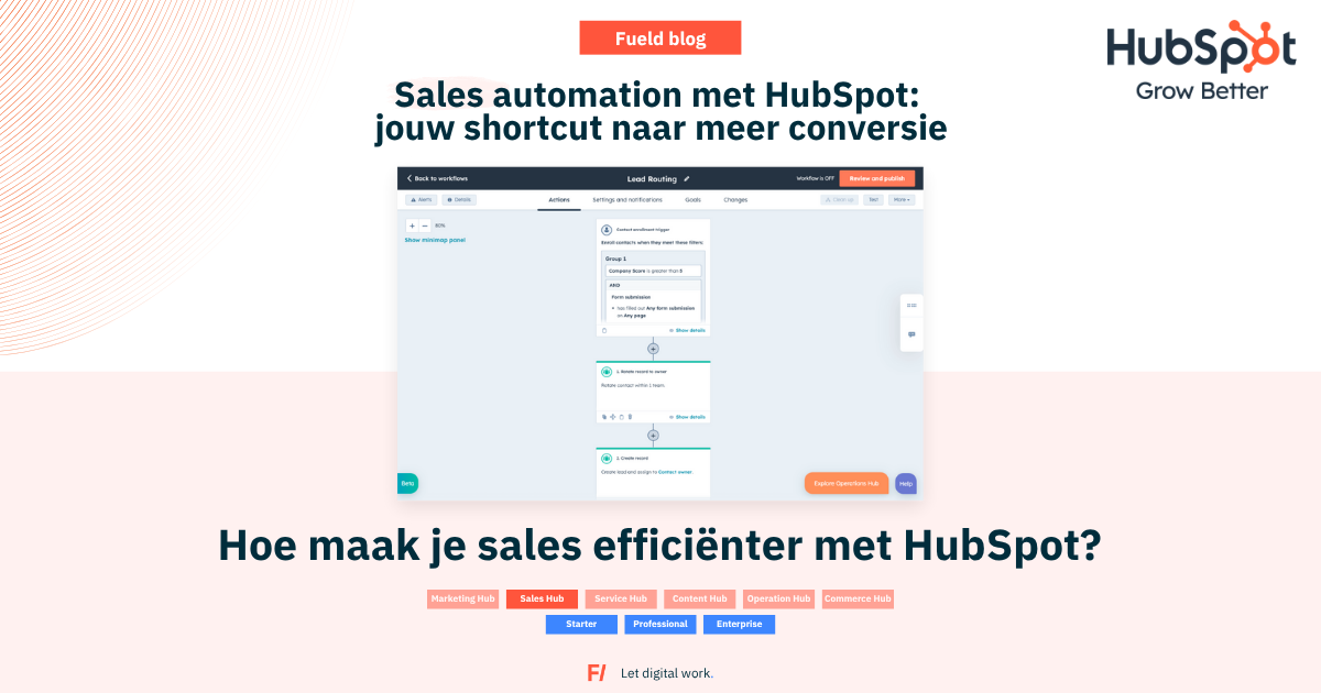 Sales automation met HubSpot