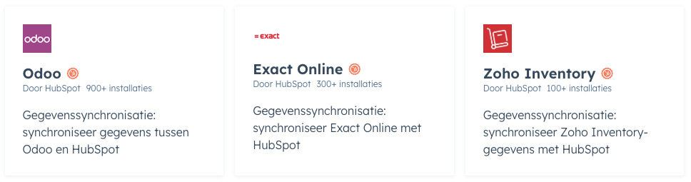 hubspot erp koppeling